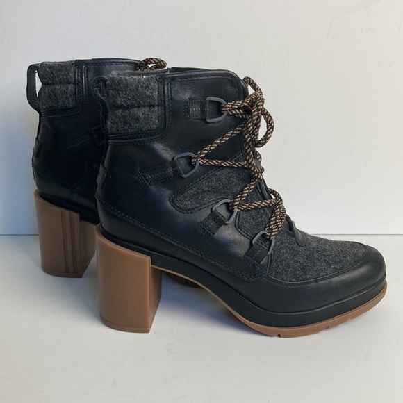 Sorel Blake Waterproof Leather Lace-up Boots Black  NL3306-010 Gorpcore Winter - Picture 5 of 16